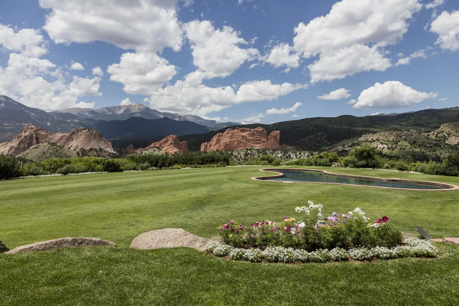Garden of the Gods in Colorado Springs; regional orientation